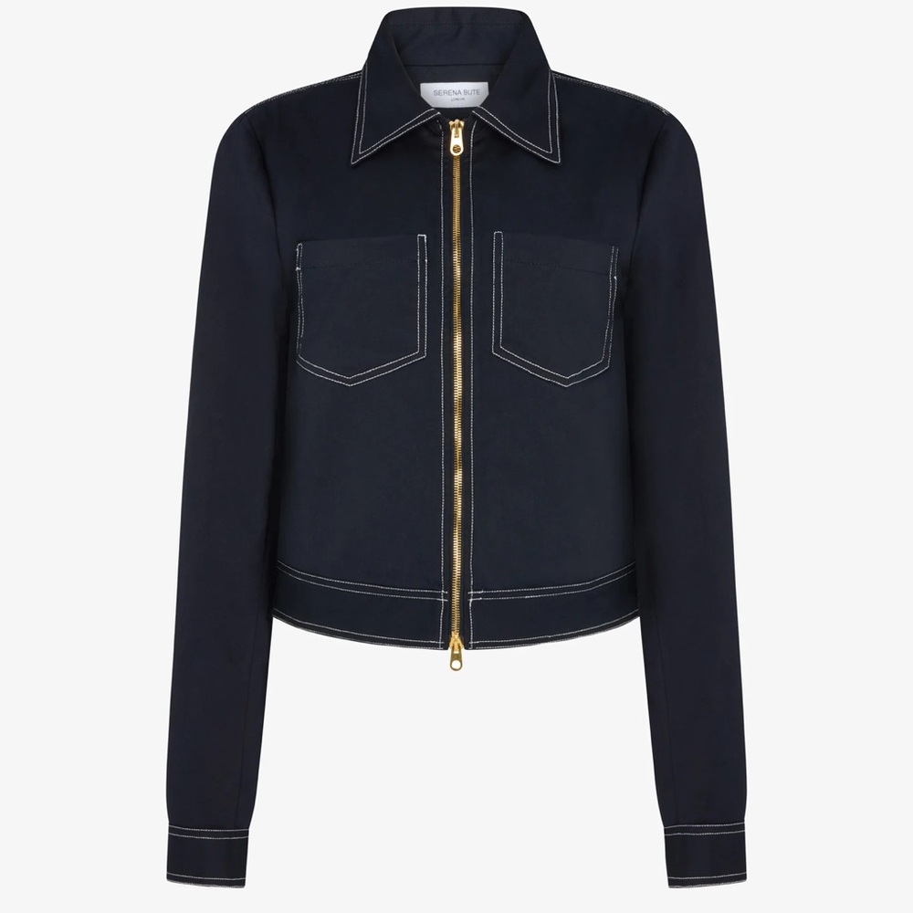 New Serena Bute London  CARGO JACKET '25
Navy Size 6 $360
